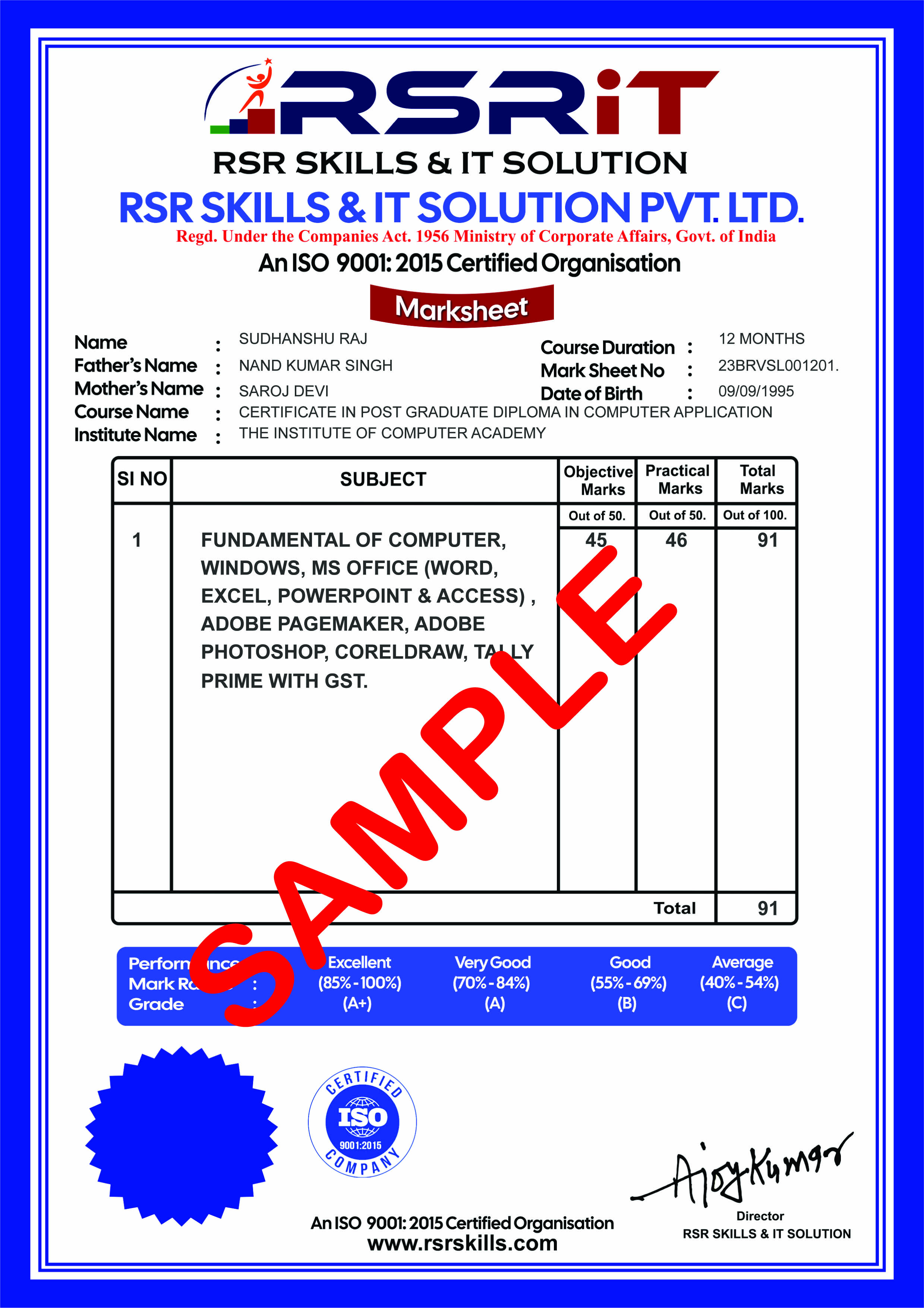 RSR SKILLS - HOME